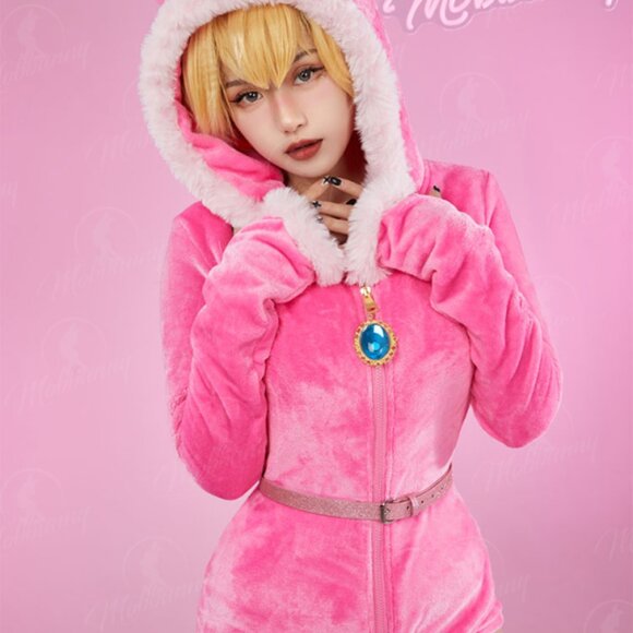Peach Plush Bodysuit Halloween Costume - Picture 3 of 3